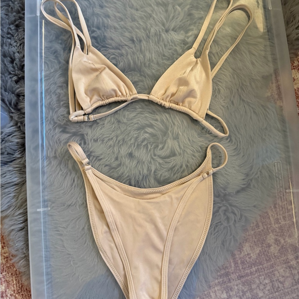 Elegant Cream Bikini Set
